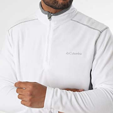 Columbia - Klamath Range Felpa in pile con collo a zip 1352472 Bianco