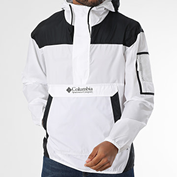Columbia - Coupe-Vent Capuche Challenger II Windbreaker 2091001 Blanc Noir