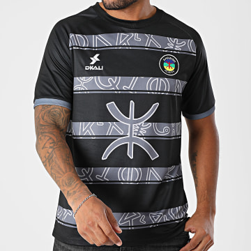 DKALI - Maillot De Foot Amazigh Noir Gris