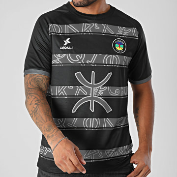 DKALI - Maillot De Foot Amazigh Noir Gris