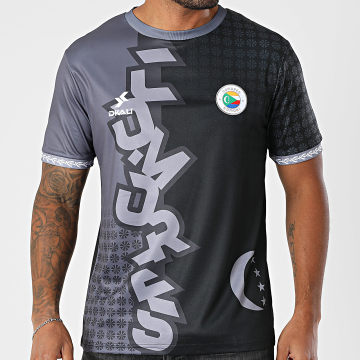 DKALI - Maillot De Foot Comores Noir Gris Anthracite