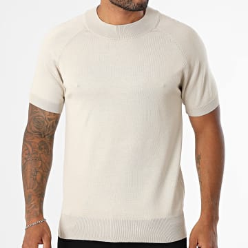 Frilivin - Camiseta 100 Mesh Beige