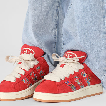 Adidas Originals - Baskets Femme Campus 00s W JS1330 Semi Lucid Red Crew White Gold Metallic