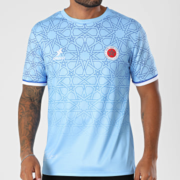 DKALI - Maillot De Foot Maroc Bleu Clair Bleu Marine