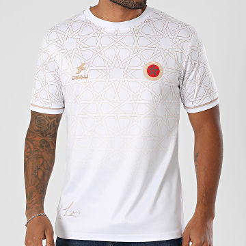 DKALI - Maillot De Foot Maroc Blanc Beige Camel
