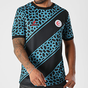 DKALI - Maillot De Foot Tunisie Noir Bleu