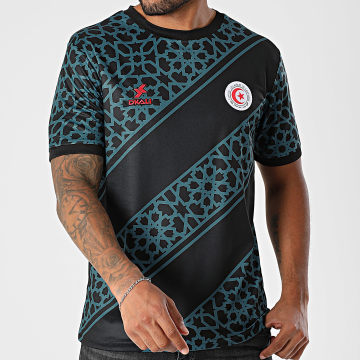 DKALI - Maillot De Foot Tunisie Noir Bleu