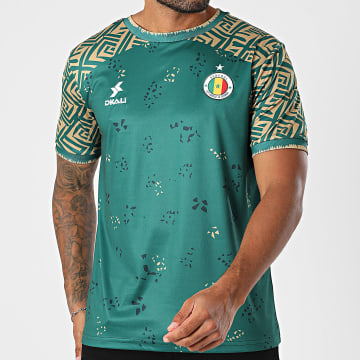 DKALI - Maillot De Foot Senegal Vert Doré