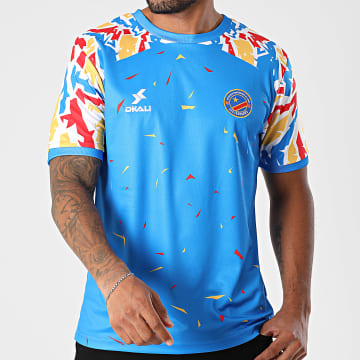 DKALI - Maillot De Foot Congo Bleu Roi Rouge Jaune Blanc