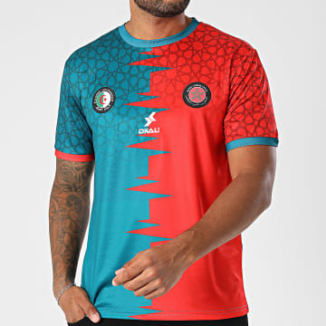 DKALI - Maillot De Foot Algérie X Maroc Vert Foncé Rouge