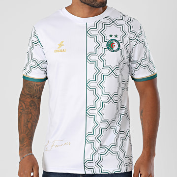 DKALI - Maillot De Foot Algérie Blanc Vert Foncé