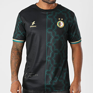 DKALI - Maillot De Foot Algérie Noir Vert foncé