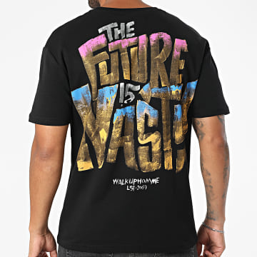 MTX - Tee Shirt Oversize 672 Noir Jaune Moutarde Bleu