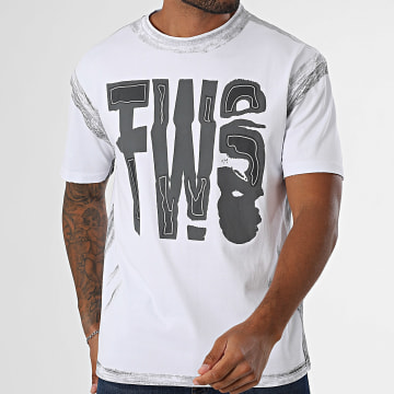 MTX - Tee Shirt Oversize 708 Blanc Gris