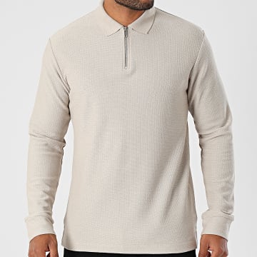 Produkt - Polo Long Sleeve Zip Neck Felix Beige