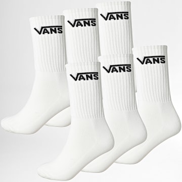Vans - Lot De 6 Paires De Chaussettes 00QCB Blanc
