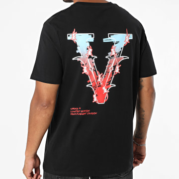 Vrunk - Skyway T-shirt Zwart Rood Lichtblauw