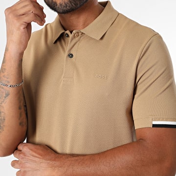 BOSS - Short-sleeved polo shirt Parlay 50467113 Camel