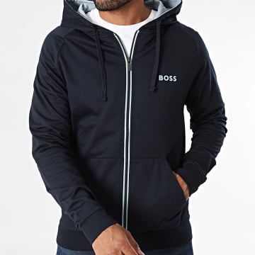 BOSS - Sweat Capuche Zippé Authentic 50545573 Bleu Marine