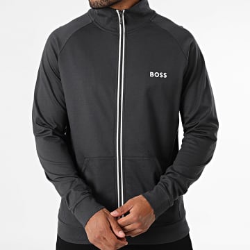 BOSS - Auténtica sudadera con cremallera 50545564 Gris antracita