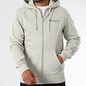 Champion - Sudadera con capucha y cremallera 221794 Beige