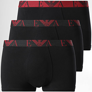 Emporio Armani - 3er-Pack Boxershorts EM000259-AF10778 Schwarz Bordeaux