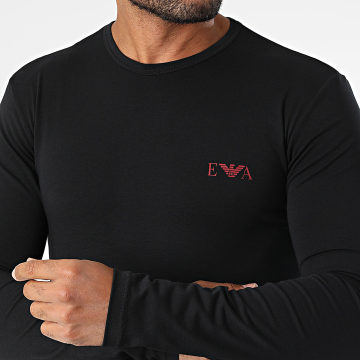 Emporio Armani - Camiseta de manga larga EM000383-AF10778 Negro