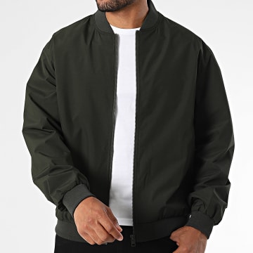 Jack And Jones - Charge Bomber Jacket Dark Khaki Green