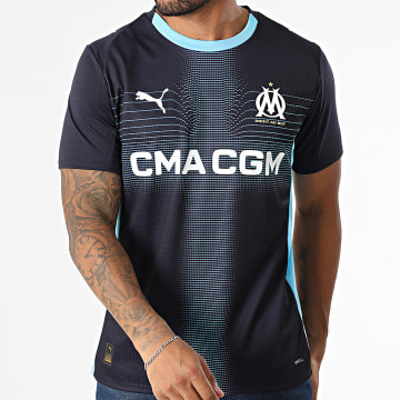 Puma - Maillot De Foot OM Away Jersey Replica 779844 Bleu Marine Bleu Clair