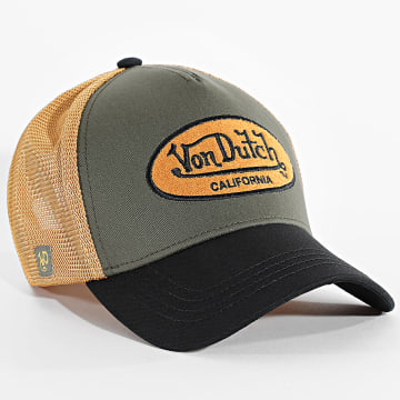 Von Dutch - Trucker-Cap Terry Grau Marineblau Gelb Senf