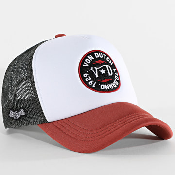 Von Dutch - Trucker Foam Cap Weiß Grün Khaki Dunkel Orange