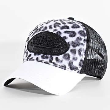 Von Dutch - Leofur Trucker Cap Schwarz Weiß Grau Leopard