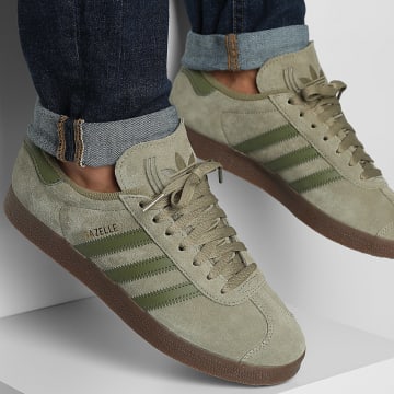 Adidas Originals - Baskets Gazelle JR6288 Orbit Green Focus Olive Gold Metallic
