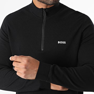 BOSS - Momentum Lite Zip Neck Sweater 50541945 Negro