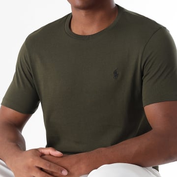 Polo Ralph Lauren - Tee Shirt Original Player Custom Slim Fit Vert Kaki