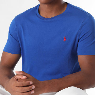 Polo Ralph Lauren - Tee Shirt Original Player Custom Slim Fit Bleu Roi