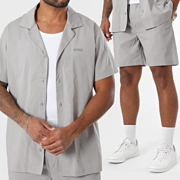 BOSS - Chris Short Sleeve Shirt and Jogging Shorts 50545926 Light Grey