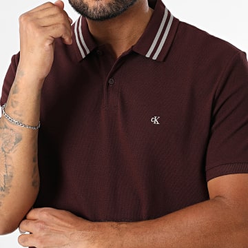 Calvin Klein - Polo Manches Courtes 276G Bordeaux
