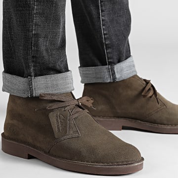 Clarks - Chaussures Desert BT Evo Khaki Suede