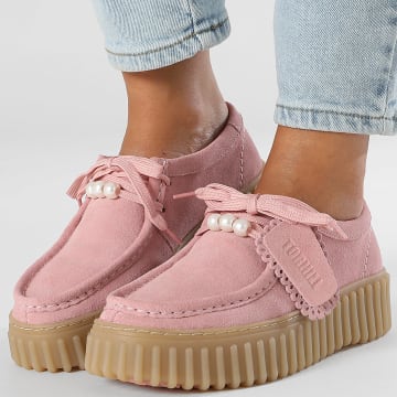 Clarks - Chaussures Femme Torhill Bee Dusty Rose Suede