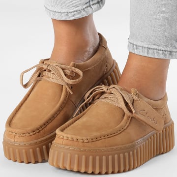 Clarks - Chaussures Femme Torhill Bee Light Tan Nubuck
