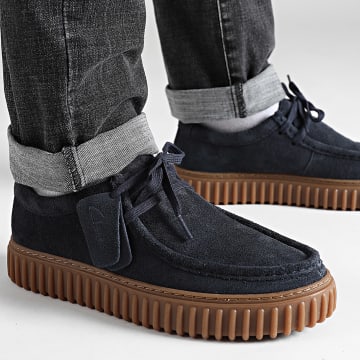 Clarks - Chaussures Torhill Lo Navy Suede
