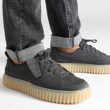 Clarks - Chaussures Torhill Lace Dark Grey Nubuck