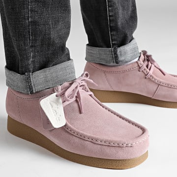 Clarks - Chaussures Wallabee Evo Light Pink