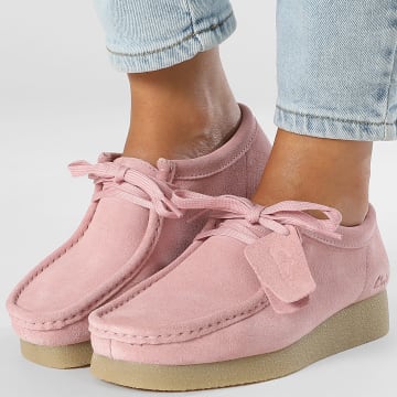 Clarks - Chaussures Femme Wallabee Evosh Dusty Rose Suede