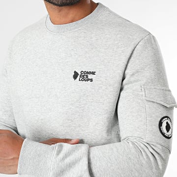 Comme Des Loups - Sweat Crewneck Brooklyn Gris Chiné