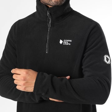Comme Des Loups - Phoenix Felpa in pile con collo a zip nero