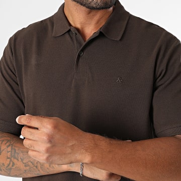 Jack And Jones - Polo Manga Corta Basic Marrón