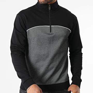 BOSS - Zip Neck Sweatshirt 50545583 Grey Black