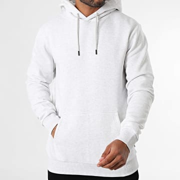 Only And Sons - Sweat Capuche Ceres Gris Clair Chiné
